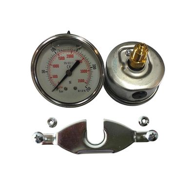 Pressure Gauge Rear Entry Hydraulic 10 bar To 700bar 2.5   inch 63mm AirWater Suit