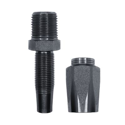 Hose Tail Reusable BSP Tapered Male Straight - With Two Wire Ferrule