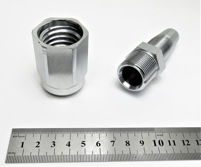 Hydraulic Hose Fitting field fit reusable 3/4