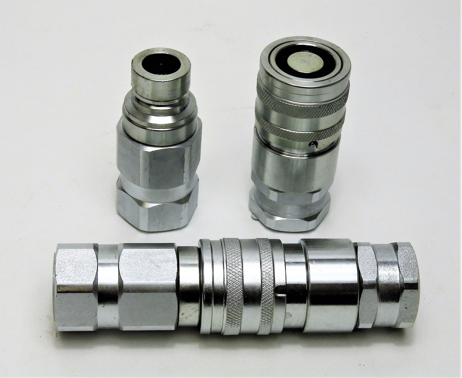 Quick Release Fitting BSP Flat Face Hydraulic Coupling 1/4" 3/8" 1/2" NEXT DAY 