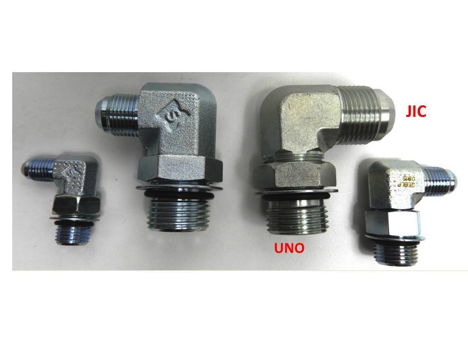 UNO x JIC Elbow 90° Adapters Male x Male