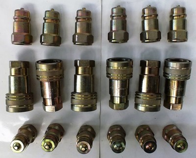 Hydraulic Coupler 1/2 Bspp Poppets!  2, 4, 6 ,8, 10 Sets
