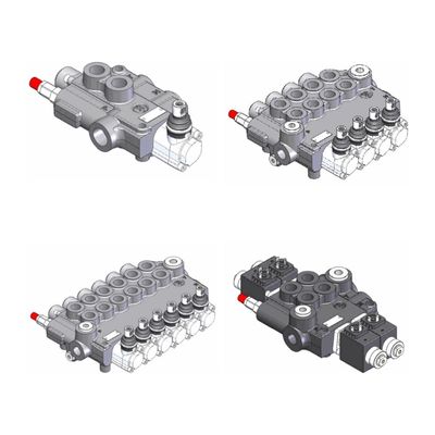80 Lt/Min Monoblock Valves International Brands 1 to 6 spools