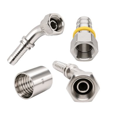 complete range of Stainless hydraulic hose tails and ferrules for all hoses