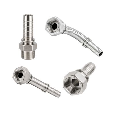 precision machined 316 stainless ORFS hosetail female hydraulic fitting