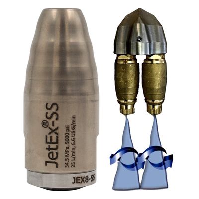 Drain jetting nozzles