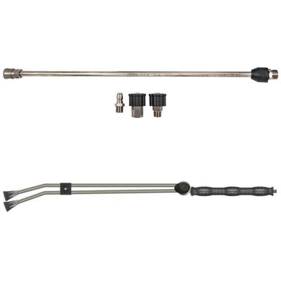 Pressure washer lances and extensions