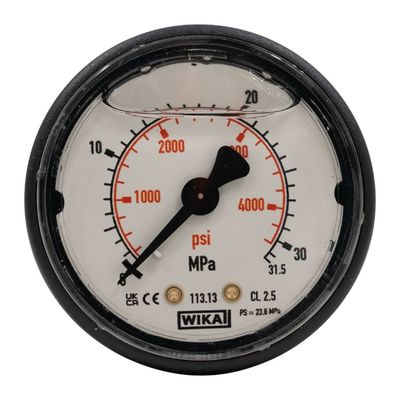 Pressure gauge for a pressure cleaner