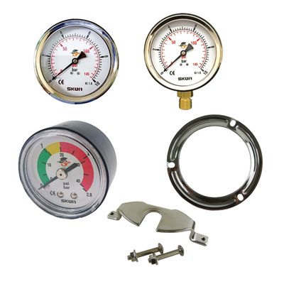 Analogue Pressure Gauges Mechanical Liquid Filled