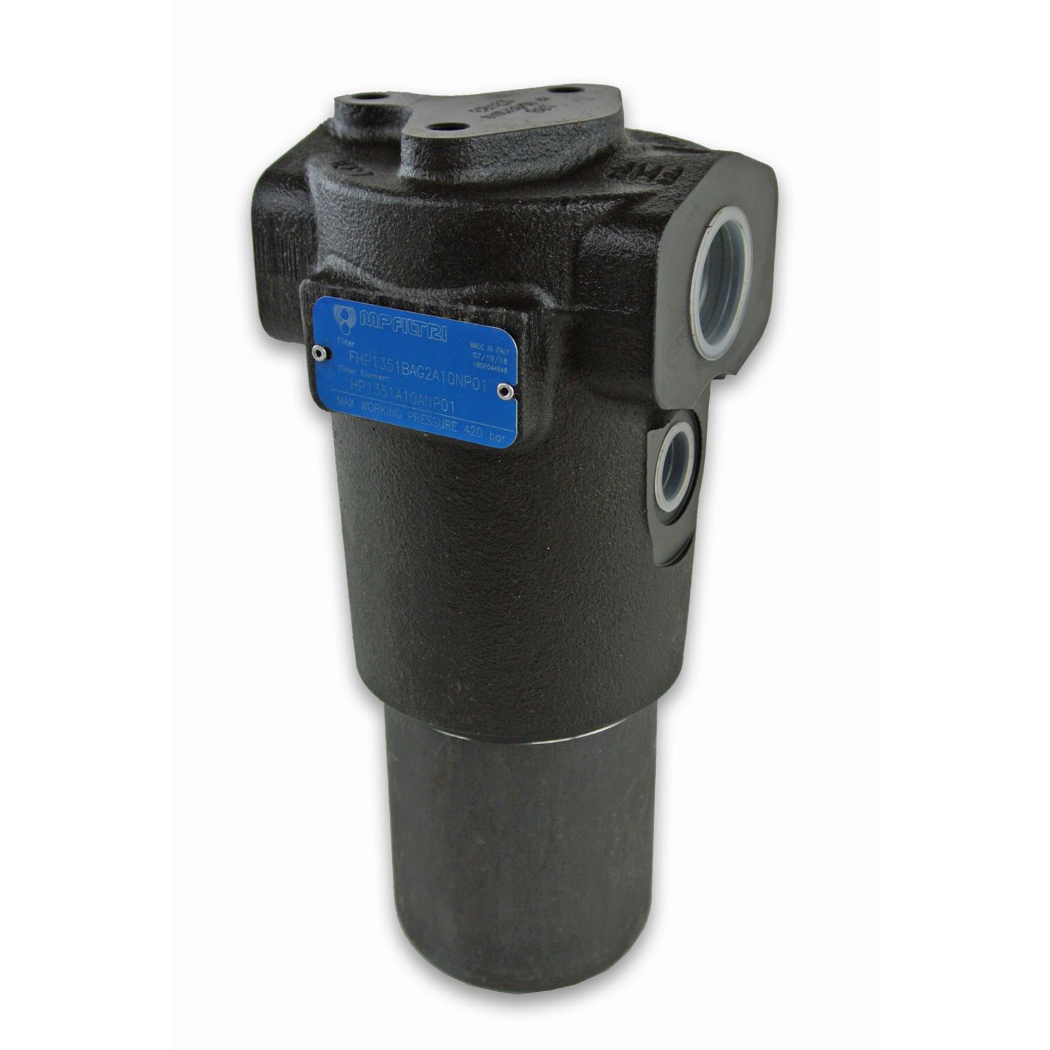 High Pressure Hydraulic Filter 1" BSPP 420 Bar 200 LPM – Housings &amp; Elements (FHP135), Model &amp; Micron: Complete Filter 260mm (FHP135-1) – 3µm absolute