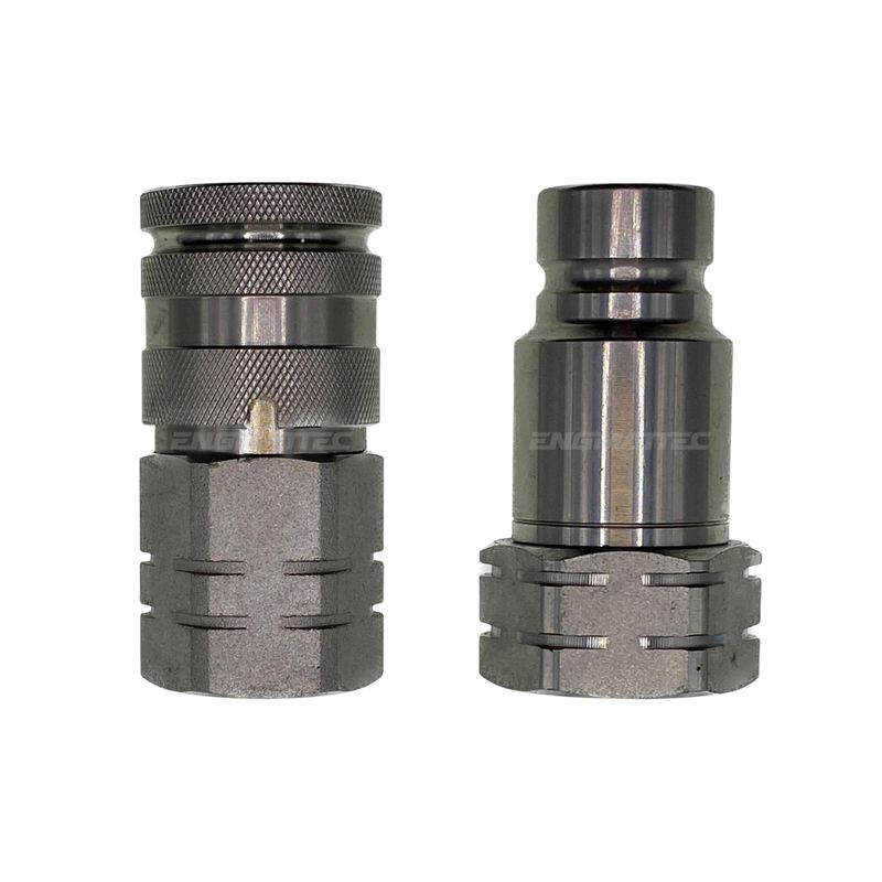 Ayrtec Connect-Under-Pressure Flat Face Hydraulic Couplers - BSPP - 3/8 to 3/4 Inch - ISO 16028 Ayrtec Connect-Under-Pressure Flat Face Hydraulic Couplers - BSPP - 3/8 to 3/4 Inch - ISO 16028