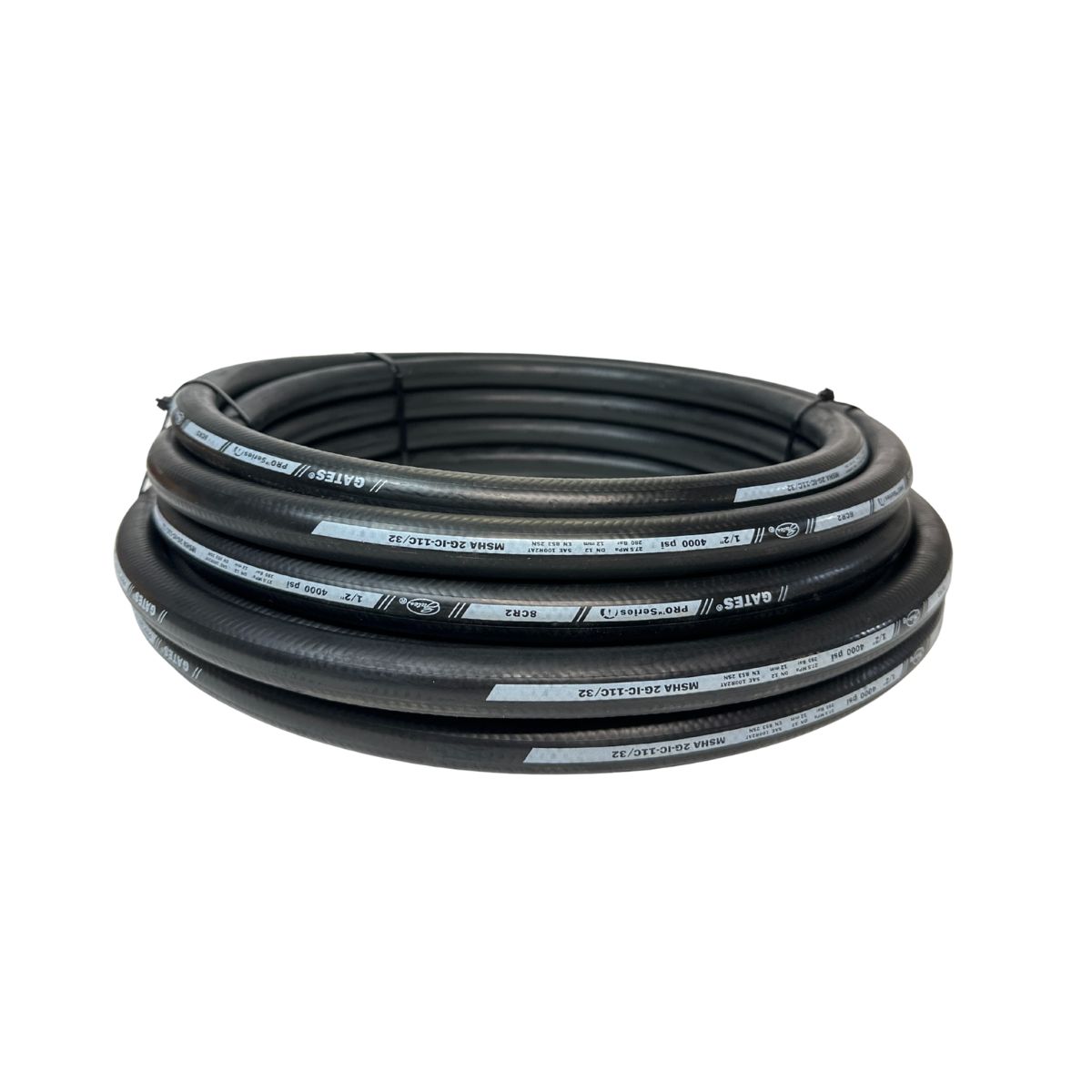 Gates Pro Series 8CR2 Hydraulic Hose - (08) 1/2" x 10, 20, 50, or 100m, - 2 Wire - 4000 psi, Length: 10 Metres
