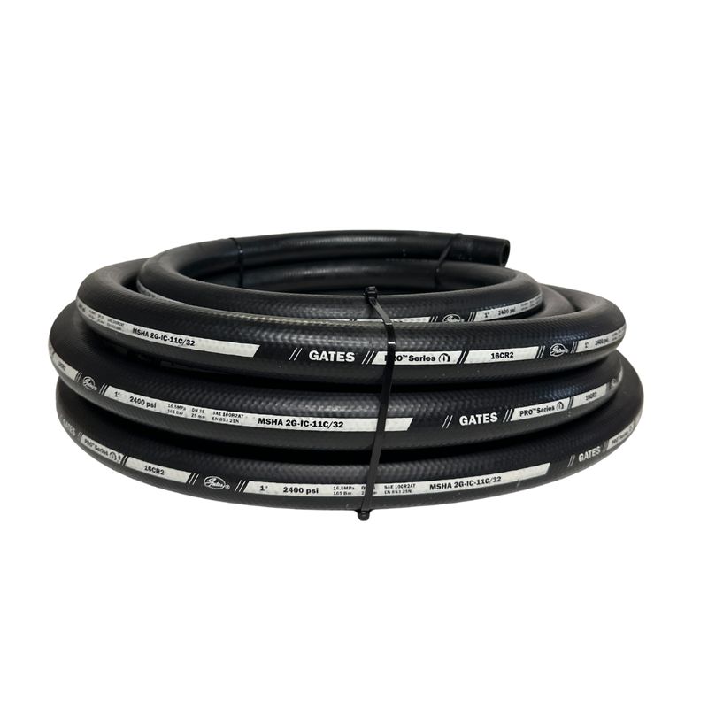 Gates Pro Series 16CR2 Hydraulic Hose - (16) 1 10m coil Gates Pro Series 16CR2 Hydraulic Hose - (16) 1" - 2 Wire - 2400 psi
