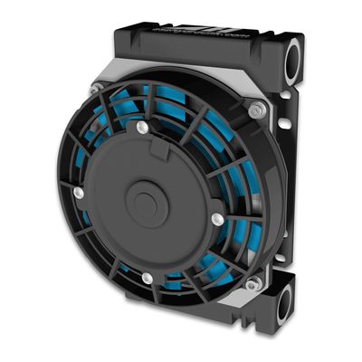 ASA Hydraulik ASA0023 Low Line air blast oil cooler with integrated 3/4 inch BSPP ports