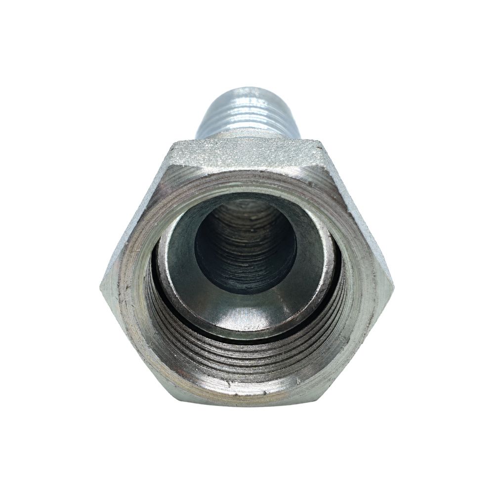 Hose Tail - JIC Swivel Female - Straight - Two-Piece Crimp-On