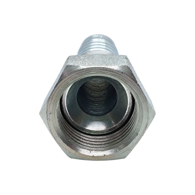 Hose Tail - JIC Swivel Female - Straight - Two-Piece Crimp-On