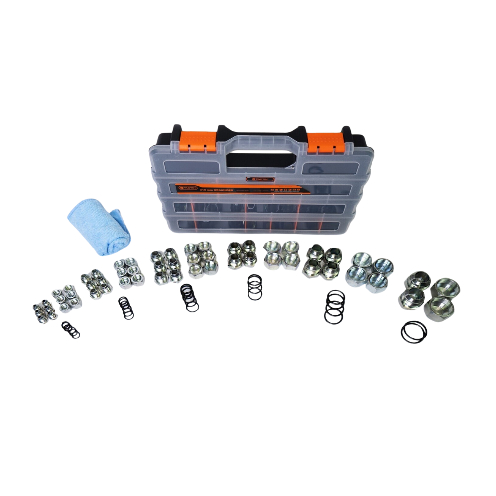 84 Pc JIC Plug &amp; Cap Kit Dash 4 to 16 Strong Case + O rings - Australian Nationwide Shipping - Hydraulic.Online
