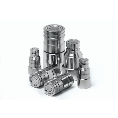 Stucchi A Series Flat Face Hydraulic Couplers ISO 16028 - BSP &amp; SAE - 1/8 to 1-1/2 Inch