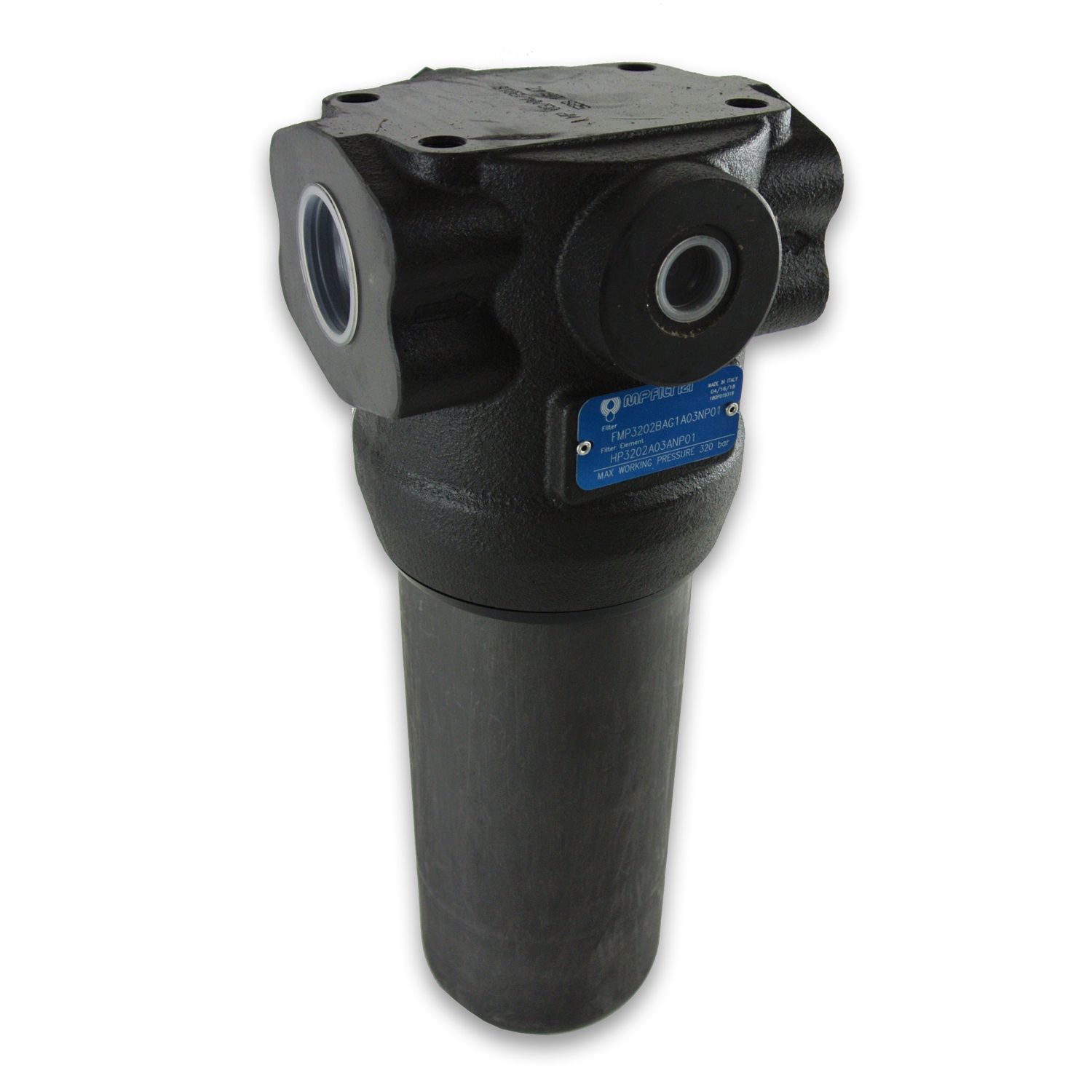 High Pressure Hydraulic Filter 1-1/4" BSPP 320 Bar High Flow – Housings &amp; Elements (FMP320), Model &amp; Micron: Complete Filter 1-1/4" BSPP – 3µm absolute