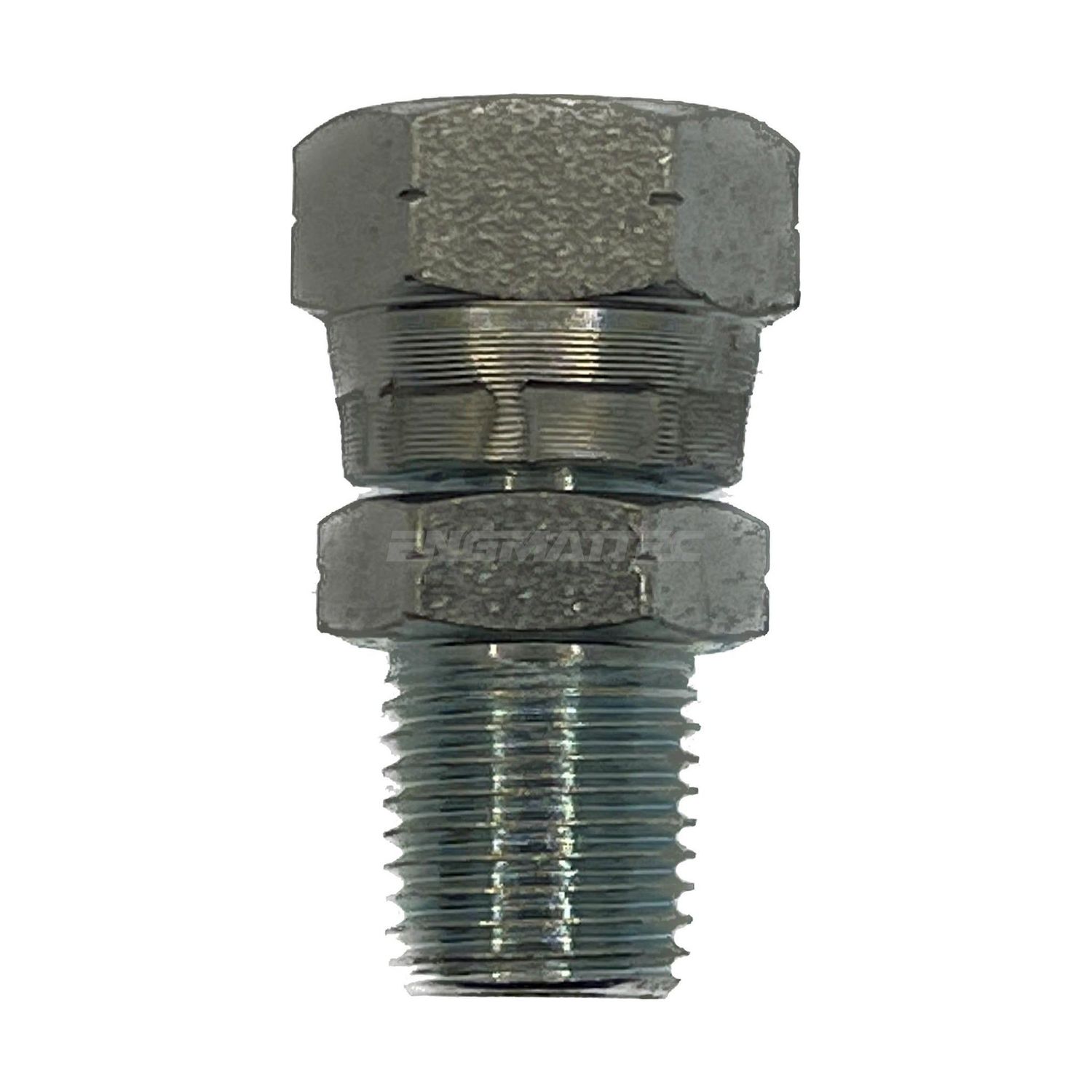 BSP Swivel Female x BSP Tapered Male Straight, Size: Adaptor - (02) 1/8" BSP Swivel Female x (02) 1/8" BSP Tapered Male - Straight