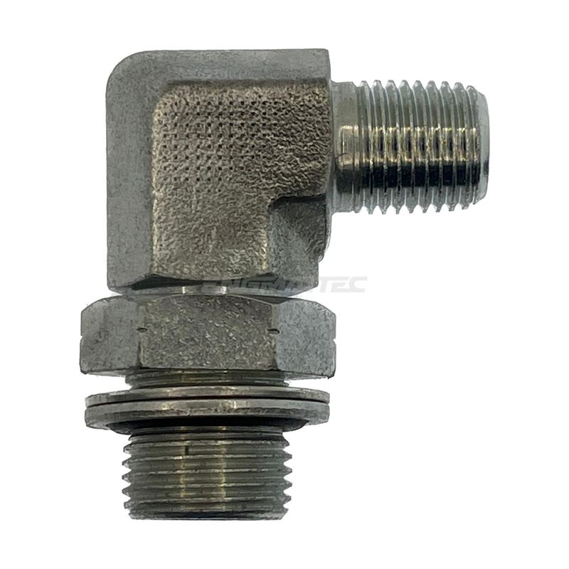 BSP Parallel Male x BSP Tapered Male 90° Compact BSP Parallel Male x BSP Tapered Male 90° Compact