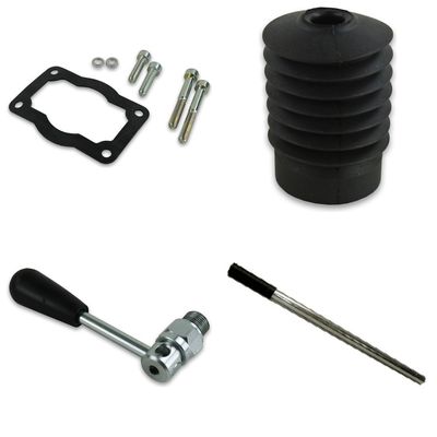 Hand Pump Spare Parts - Gaskets, Boots, Valves and Handles Hand pump spare parts: gasket and bolt kit, rubber shaft boot, unload valve and 600 mm pump handle