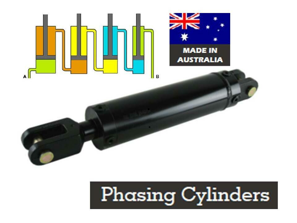Tuff TVP Phasing Hydraulic Cylinder, 3" to 5" Bore, 16" Stroke, Australian Made