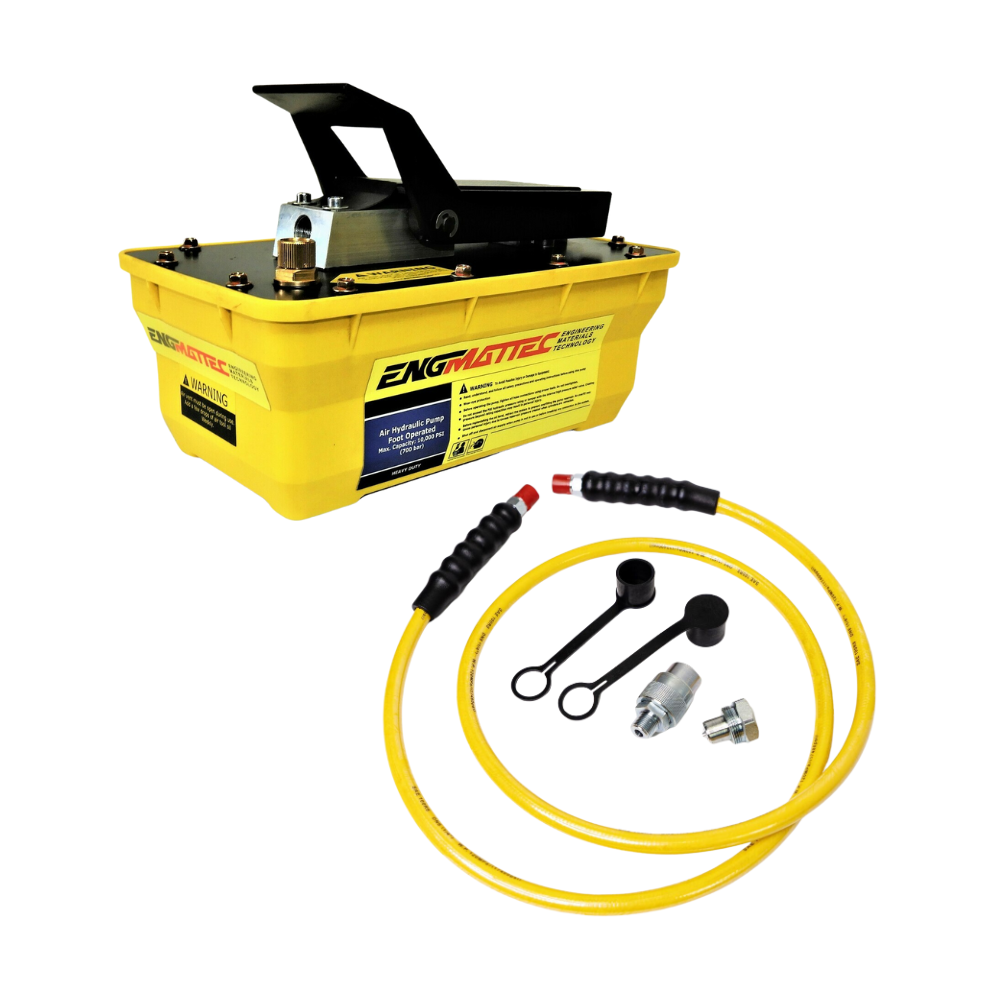 10000 psi air operated hydraulic pump with Hose & Coupler - Australia Nationwide
