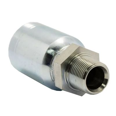 Hydraulic Hose Fitting Crimp On 6000 psi BSP Tapered Male Straight Hose Tail One Piece 6000 psi BSP Tapered Male Straight Australian Nationwide Shipping - Hydraulic.Online