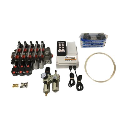 Tilt Tray Remote Control Hydraulic Valve 3 or 5 Spool 80LPM GALTECH