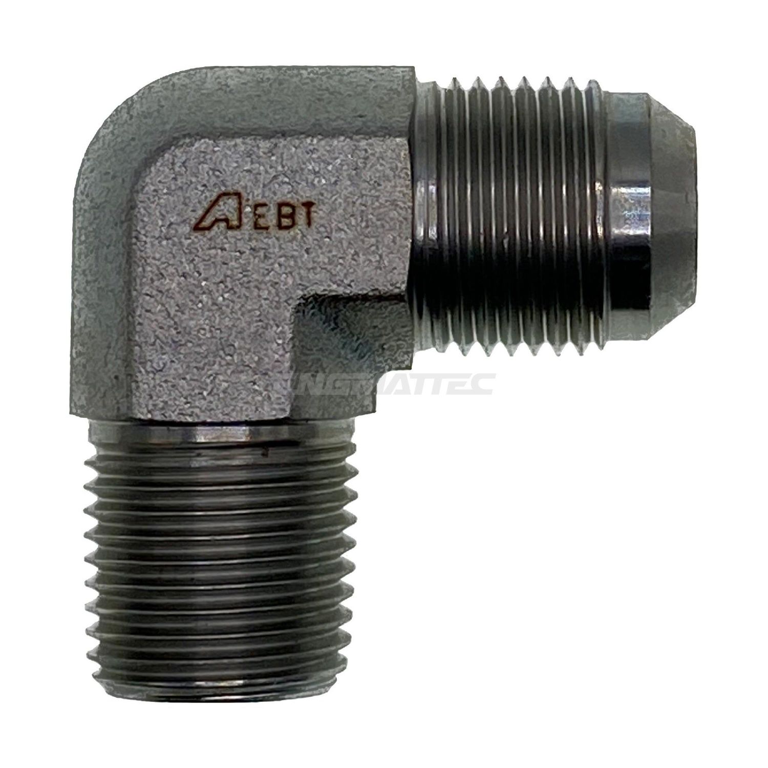 BSP Tapered Male x JIC Male 90° Compact, Size: Adaptor - (02) 1/8" BSP Tapered Male x (07) 7/16" JIC Male - 90° Compact