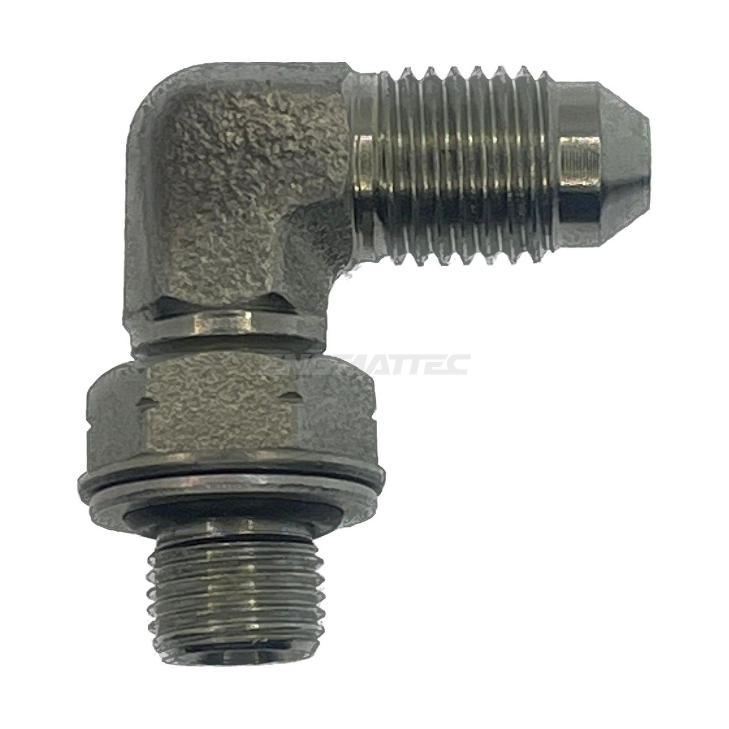 BSP Parallel Male x JIC Male 90° Compact, Size: Adaptor - (04) 1/4" BSP Parallel Male x (07) 7/16" JIC Male - 90° Compact