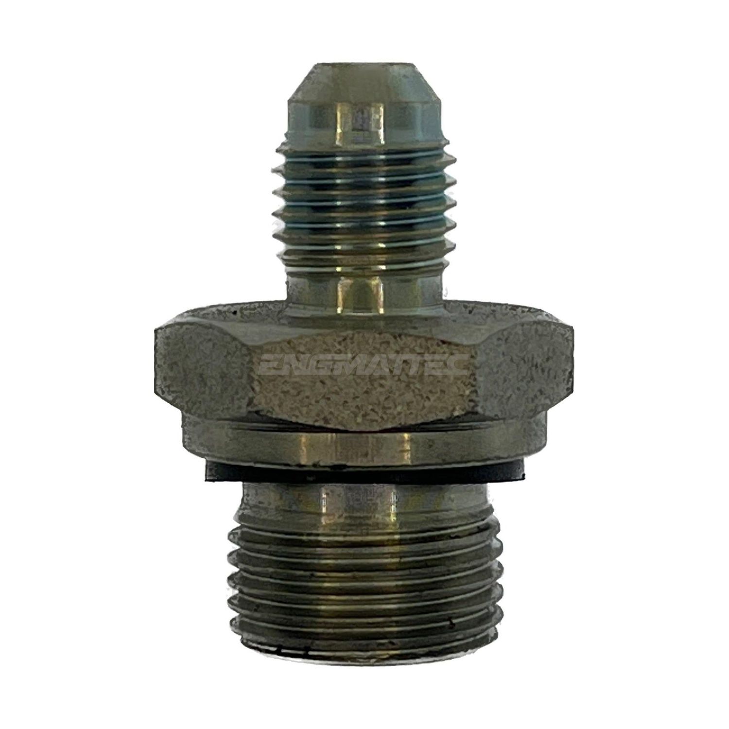 BSP Parallel Male x JIC Male Straight Valve to Hose Adaptor, Size: Adaptor - (04) 1/4" BSP Parallel Male x (07) 7/16" JIC Male - Straight