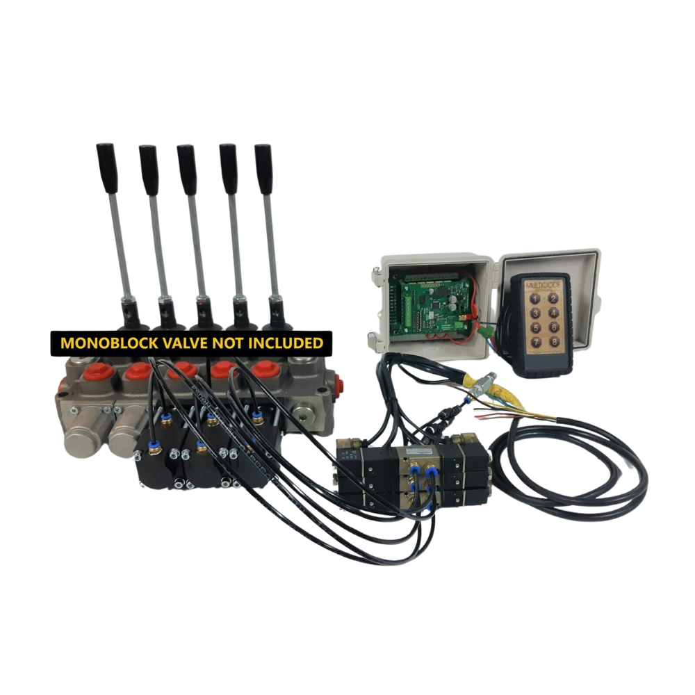 Tilt Tray Truck Remote Control Hydraulic Kit for Galtech Q75 Valves  PART KIT ONLY