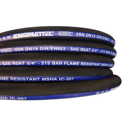 3/4" inch ENGMATTEC Two Wire Hydraulic Hose 20 to 400 metres 3,100 PSI - Wrapped Cover