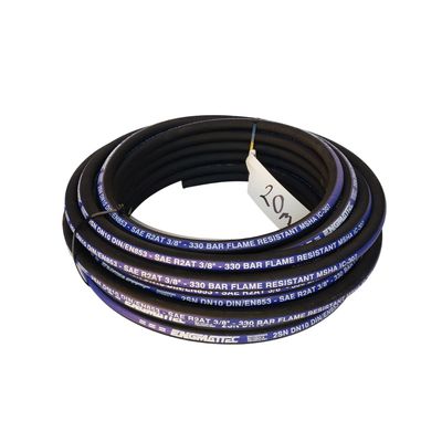 3/8" inch ENGMATTEC Two Wire Hydraulic Hose 20 to 800 metres 4,800 PSI - Wrapped Cover
