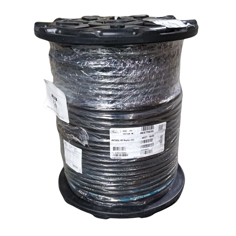 Gates MXT FRAS‑Compliant Hydraulic Hose Rolls – Premium Wire‑Braided Hose (1/4″–1″) Roll of Gates MXT FRAS‑compliant hydraulic hose in warehouse