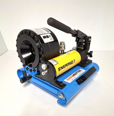 2026 Model P16HPS Mini Portable Hydraulic Hose Crimper with 2 Stage Enerpac 10,000 psi pump.