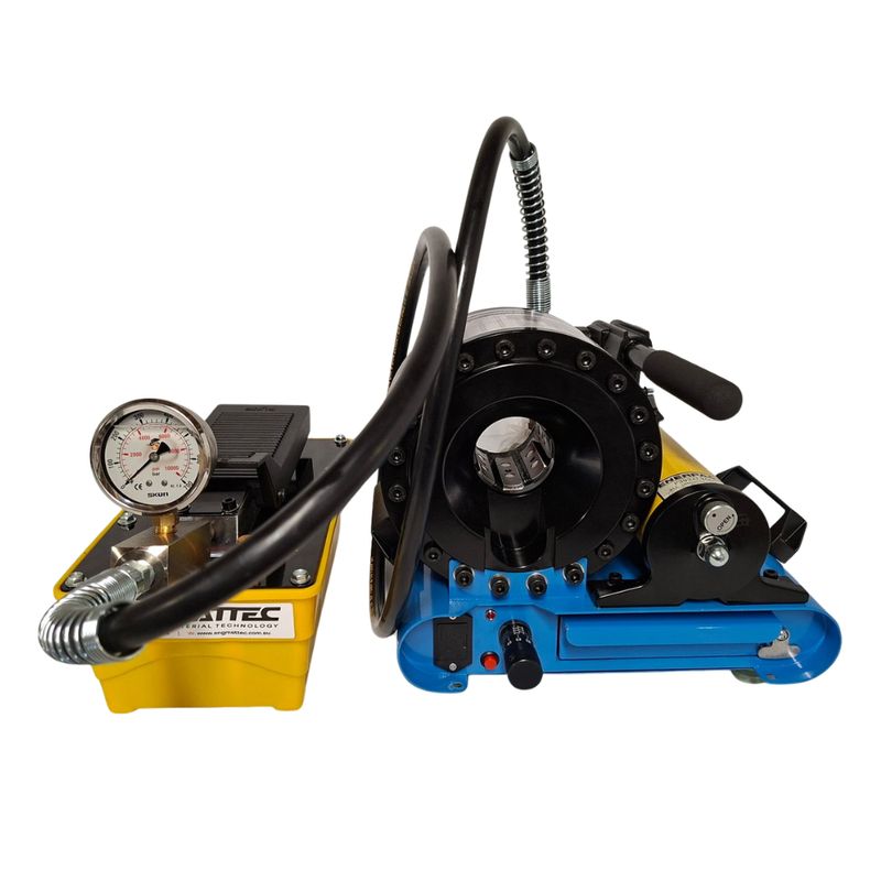 Hand P16 Hand Crimper with 10000 psi foot pump automating crimping