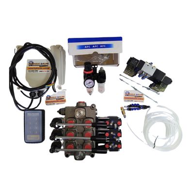 Tilt Tray Remote Control Hydraulic Valve 3 Lever x 3 Remote. 80LPM GALTECH