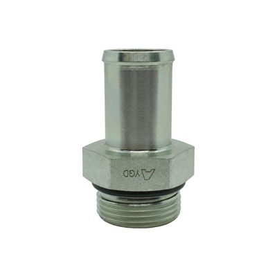 Low-Pressure Hose Tail - UNO Male - Straight - Crimp-On