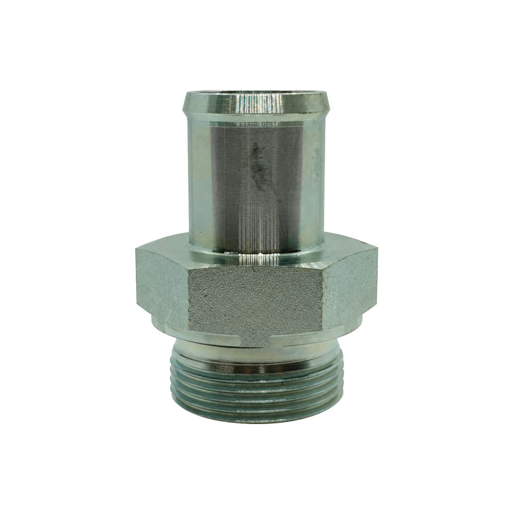 Low-Pressure Hose Tail - BSPP Male Fixed - Straight - Crimp-On