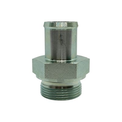 Low-Pressure Hose Tail - BSPP Male Fixed - Straight - Crimp-On