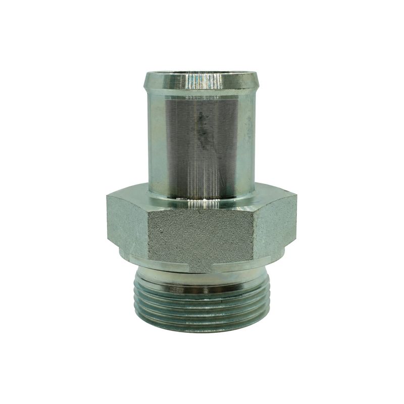 Low-Pressure Hose Tail - BSPP Male Fixed - Straight - Crimp-On