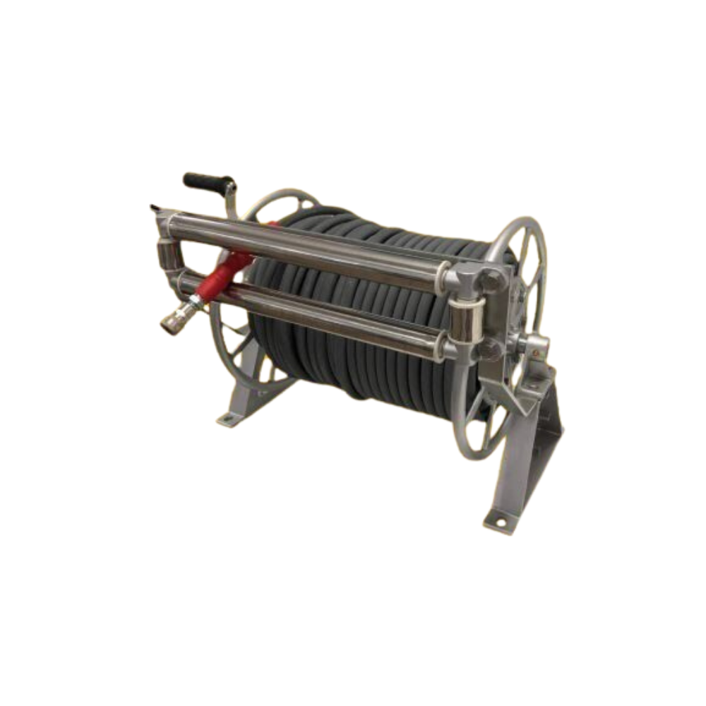 Hose Reel. Heavy duty 6000psi max pressure, up to 260 metres Hose Reel. Heavy duty 6000psi max pressure, up to 260 metres
