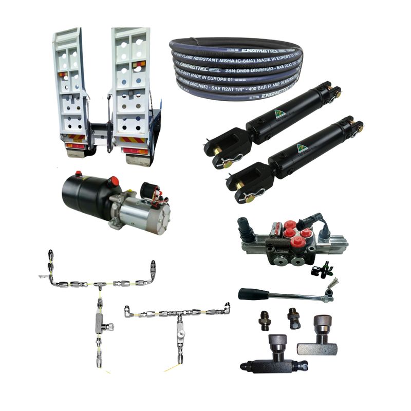 Hydraulic Tail Ramp Raise Lower kit 12-24Volt DC Hydraulic Tail Ramp Raise Lower kit 12-24Volt DC
