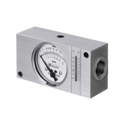STAUFF SDM-750 Flow Indicator – 1 to 180 L/min, 3/4" BSPP, Aluminium or Brass