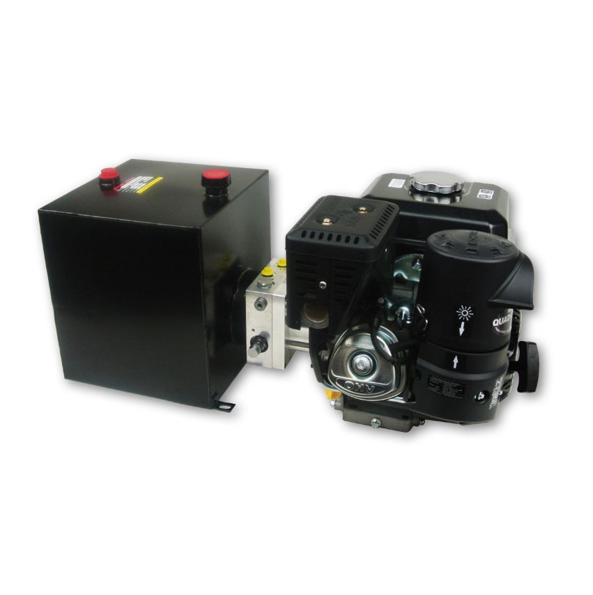  7 hp 8 LPM Petrol powered Hydraulic Power Unit with P and T ports 