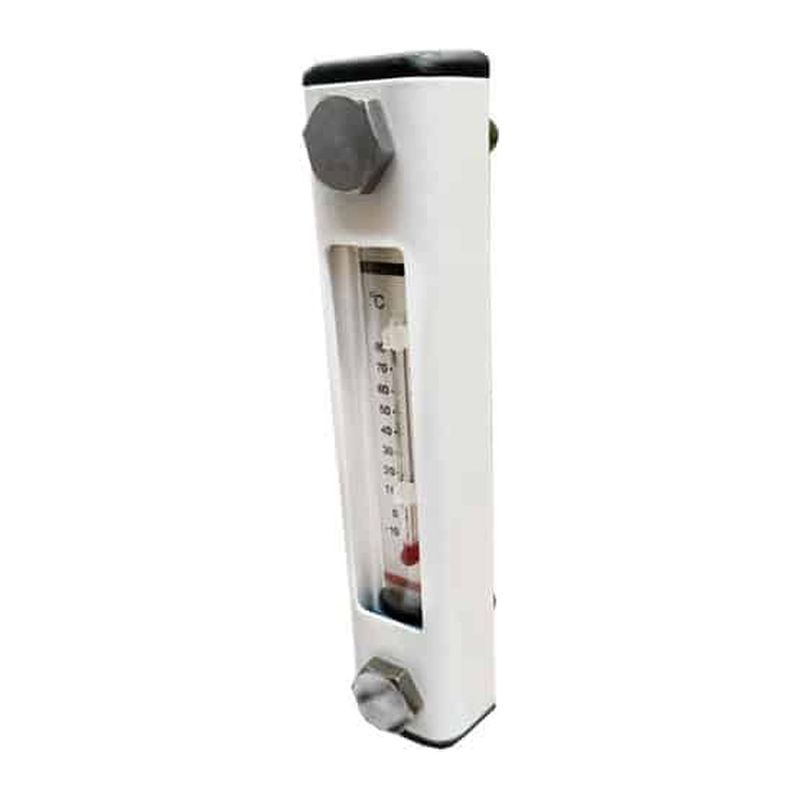 LG2 hydraulic tank oil level and temperature indicator, 127 mm stud centres, glass reinforced nylon body