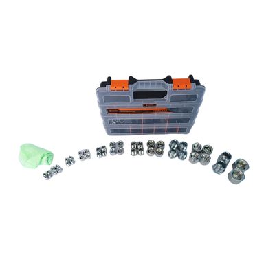 56 Piece Metric Light Cap &amp; Plug Kit Sizes 12-36 mm cw Case